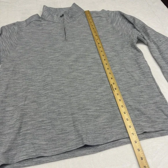 Bonobos 1/4 Zip Pullover Sweatshirt Mens XXL Heather Gray Slim Casual Preppy - Picture 7 of 7
